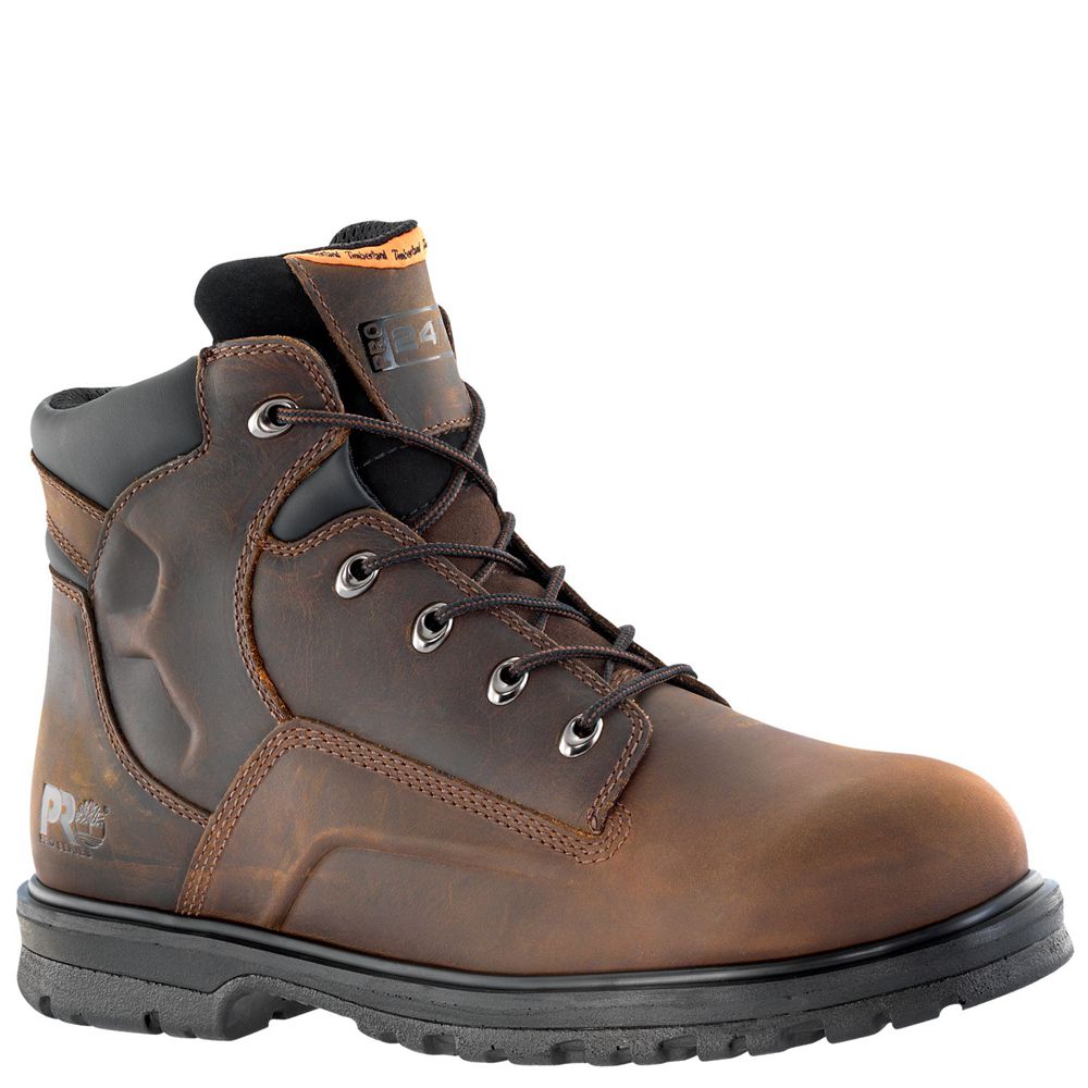 Timberland Mens Work Boots PRO® Magnus 6" Steel Toe - Brown - India EX2931745